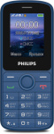 Мобильный телефон Philips E2101 Xenium синий моноблок 2Sim 1.77" 128x160 Thread-X GSM900/1800 MP3 FM microSD max32Gb