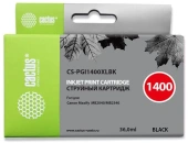 Картридж струйный Cactus CS-PGI1400XLBK PGI-1400 черный пигментный (36мл) для Canon MB2050/MB2350/MB2040/MB2340 с чипом