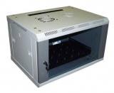 Шкаф настенный Lanmaster Pro TWT-CBW2-6U-6X6 6U 600x600мм пер.дв.стекл съемные бок.пан. 60кг серый