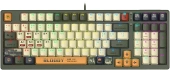 Клавиатура A4Tech S98 Aviator механическая зеленый USB for gamer LED кабель 1.8м