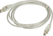 Кабель Ningbo USB A(m) USB B(m) 1.8м прозрачный (блистер)
