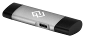 Устройство чтения карт памяти USB 2.0/Type C Digma CR-CU2520-G серый