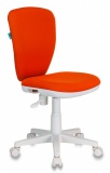 Кресло детское Бюрократ KD-W10 оранжевый 26-29-1 крестов. пластик пластик белый