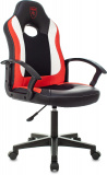 Кресло игровое Zombie 11LT черный/красный эко.кожа/ткань крестов. пластик