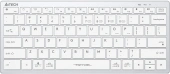 Клавиатура A4Tech FBX51C белый USB беспроводная BT/Radio slim Multimedia (FBX51C WHITE)