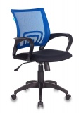 Кресло Бюрократ CH-695N синий TW-05 сиденье черный TW-11 сетка/ткань крестов. пластик