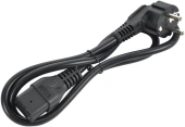 Шнур питания ITK PC-C19D-1M C19-Schuko проводник.:3x1.5мм2 1м 230В 16А черный