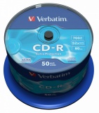 Диск CD-R Verbatim 700Mb 52x Cake Box (50шт) (43351)