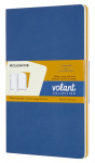 Блокнот Moleskine VOLANT QP723B41M17 Large 130х210мм 96стр. нелинованный мягкая обложка синий/желтый янтарный (2шт)