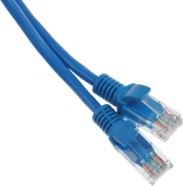 Патч-корд Cablexpert PP12-0.5M/B 1000Гбит/с UTP 4 пары cat.5E CCA molded 0.5м синий RJ-45 (m)-RJ-45 (m)