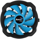 Устройство охлаждения(кулер) Aerocool BAS AUG Soc-AM5/AM4/1151/1200 черный/синий 4-pin 15-26dB Al+Cu 125W 361gr Ret