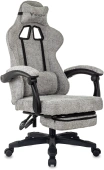 Кресло игровое Knight Lord/F серый Camby 82 крестов. пластик подст.для ног