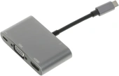 Разветвитель USB-C Palmexx серебристый (PX/HUB USBC-HDMI-VGA-USBC)