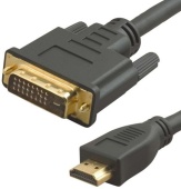 Кабель аудио-видео Lazso WH-141 HDMI (m)/DVI-D (m) 20м. позолоч.конт. черный (WH-141(20M))