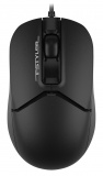 Мышь A4Tech Fstyler FM12S черный оптическая 1200dpi silent USB 3but (FM12S BLACK)