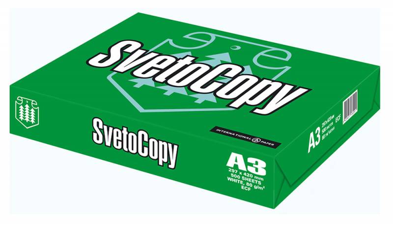 Бумага Svetocopy Classic C A3 марка C/80г/м2/500л./белый CIE146% общего назначения(офисная)