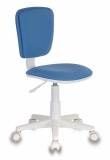 Кресло детское Бюрократ CH-W204NX голубой 26-24 крестов. пластик пластик белый
