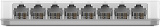 Коммутатор D-Link DES-1008C/B1A 8x100Мбит/с неуправляемый