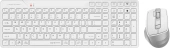 Клавиатура + мышь A4Tech Fstyler FB2800C Air2 White клав:белый мышь:белый/серый USB беспроводная Bluetooth/Радио slim