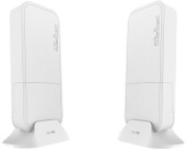 Точка доступа MikroTik wAP60G (RBWAPG-60ADKIT) 10/100/1000BASE-TX белый (упак.:2шт)