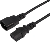 Шнур питания Rexant 04-2724 C13-С14 проводник.:3x0.75мм2 3м 220В черный