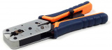 Инструмент обжимной Hyperline HT-L2182R для RJ-50/RJ-45/RJ-12/RJ-11 (упак:1шт) синий/оранжевый