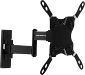 Кронштейн для телевизора Ultramounts UM866B черный 15"-42" макс.20кг настенный поворот и наклон
