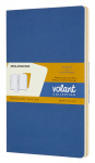 Блокнот Moleskine VOLANT QP721B41M17 Large 130х210мм 96стр. линейка мягкая обложка синий/желтый янтарный (2шт)