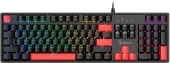Клавиатура A4Tech S520N механическая черный USB for gamer LED кабель 1.8м