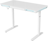 Стол для компьютера Cactus CS-EGD-WT-LED электропривод столешница закаленное стекло белый каркас белый 120x72x60см