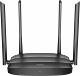 Роутер беспроводной Digma DWR-AC1201 AC1200 10/100BASE-TX черный