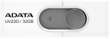 Флеш Диск A-Data 32Gb UV220 AUV220-32G-RWHGY USB2.0 белый/серый