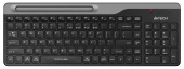 Клавиатура A4Tech FBK25 черный/серый USB беспроводная BT/Radio slim Multimedia (FBK25 BLACK)