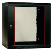 Шкаф коммутационный ЦМО ШРН-Эконом (ШРН-Э-15.350-9005) настенный 15U 600x350мм пер.дв.стекл 85кг черный 300мм 18.63кг 180град. 742мм IP20 сталь