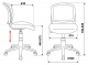 Кресло детское Бюрократ CH-W296NX белый TW-15 сиденье голубой 26-24 сетка/ткань крестов. пластик пластик белый