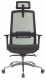 Кресло руководителя Бюрократ 821 черный сетка с подголов. крестов. алюминий