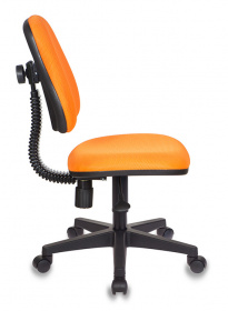 Кресло детское Бюрократ KD-4 оранжевый TW-96-1 крестов. пластик