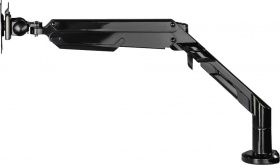 Кронштейн для мониторов ЖК Hama Fullmotion черный 10"-36" макс.12кг крепление к столешнице поворот и наклон