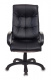 Кресло руководителя Бюрократ CH-824 черный эко.кожа крестов. пластик