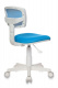 Кресло детское Бюрократ CH-W299 голубой TW-31 TW-55 крестов. пластик пластик белый