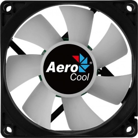 Вентилятор Aerocool Frost 8 80x80mm черный/белый 3-pin 4-pin (Molex)28dB 90gr Ret