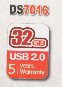 Флеш Диск Dato 32Gb DS7016 DS7016-32G USB2.0 серебристый