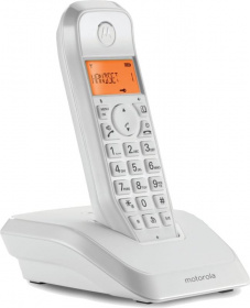 Р/Телефон Dect Motorola S1202 белый (труб. в компл.:2шт) АОН