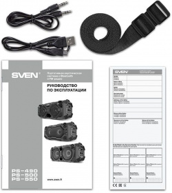 Колонка порт. Sven АС PS-500 черный 36W 1.0 BT/3.5Jack 10м 2000mAh (SV-018757)