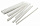Пружины для переплета пластиковые Silwerhof d=16мм 101-115лист A4 белый (100шт)