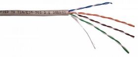 Кабель информационный Lanmaster LAN-5EUTP-GY кат.5е U/UTP не экранированный 4X2X24AWG PVC внутренний 305м серый