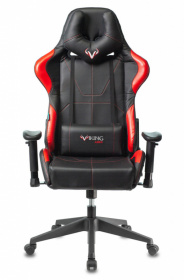 Кресло игровое Zombie VIKING 5 AERO черный/красный эко.кожа с подголов. крестов. пластик