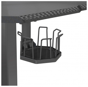 Стол для компьютера Cactus подъёмный столешница МДФ карбон каркас черный (CS-ED-GBK)