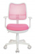Кресло детское Бюрократ Ch-W797 розовый сиденье розовый TW-13A сетка/ткань крестов. пластик пластик белый