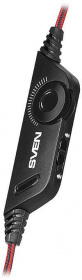 Наушники с микрофоном Sven AP-U880MV черный/красный 2.2м мониторные оголовье (SV-016739)